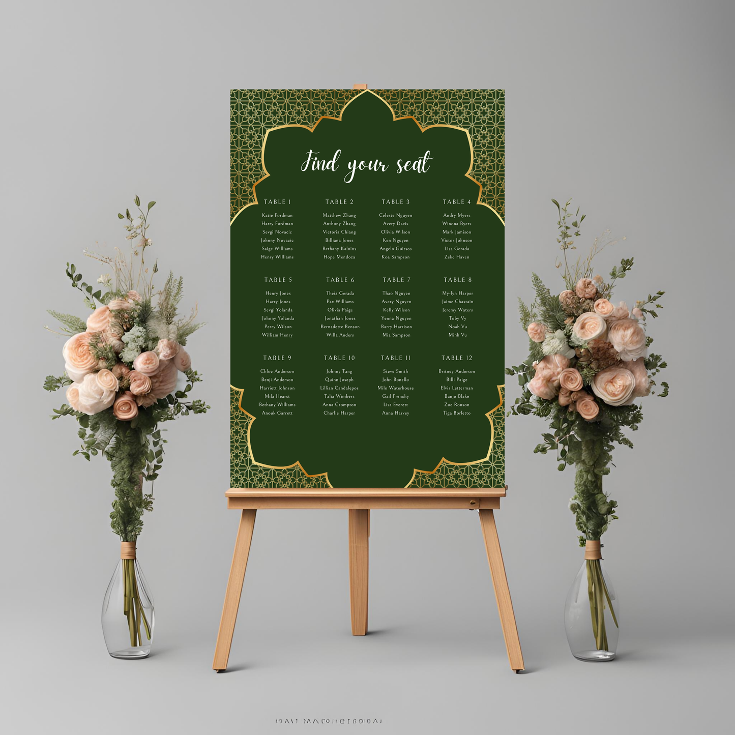 Emerald Seating Plan