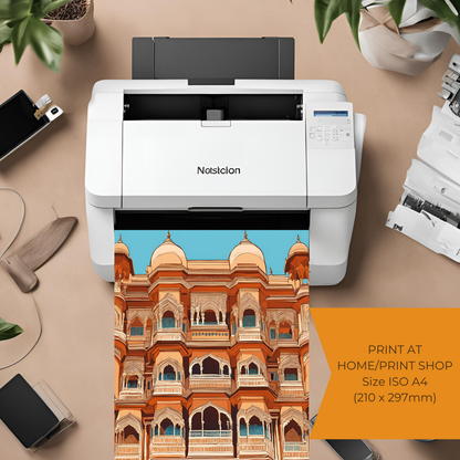 Indian Facade Architecture Wall Art Digital Download