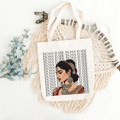 South Asian Art - Boss Babe Tote Bag
