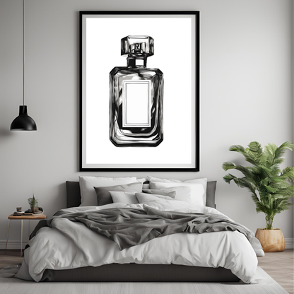 Black & White Perfume Art Canvas Set - Trendy Home Decor