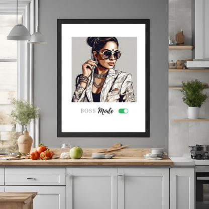 Digital Art - Boss Mode A2 Framed Print