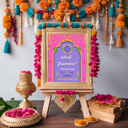 What Jhumka Entrance Signage - Digital Template