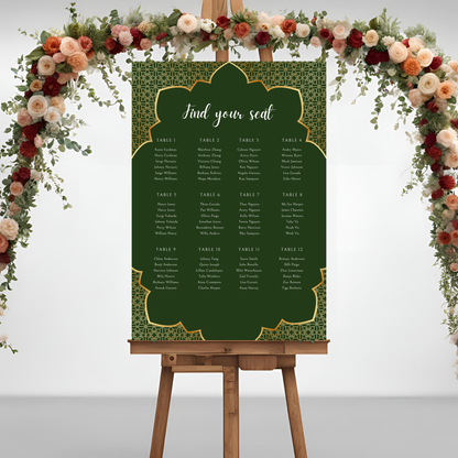 Emerald Seating Plan