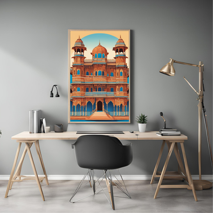 Indian Grand Palace Wall Art Digital Download
