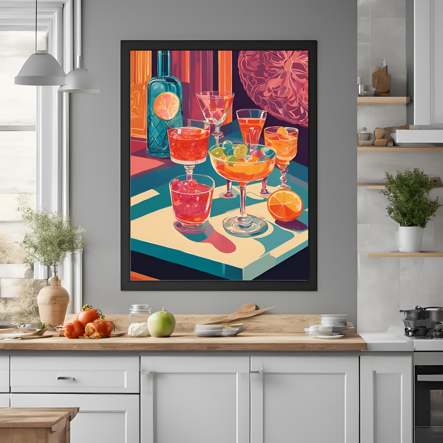 Preppy Cocktail Wall Art Digital Download