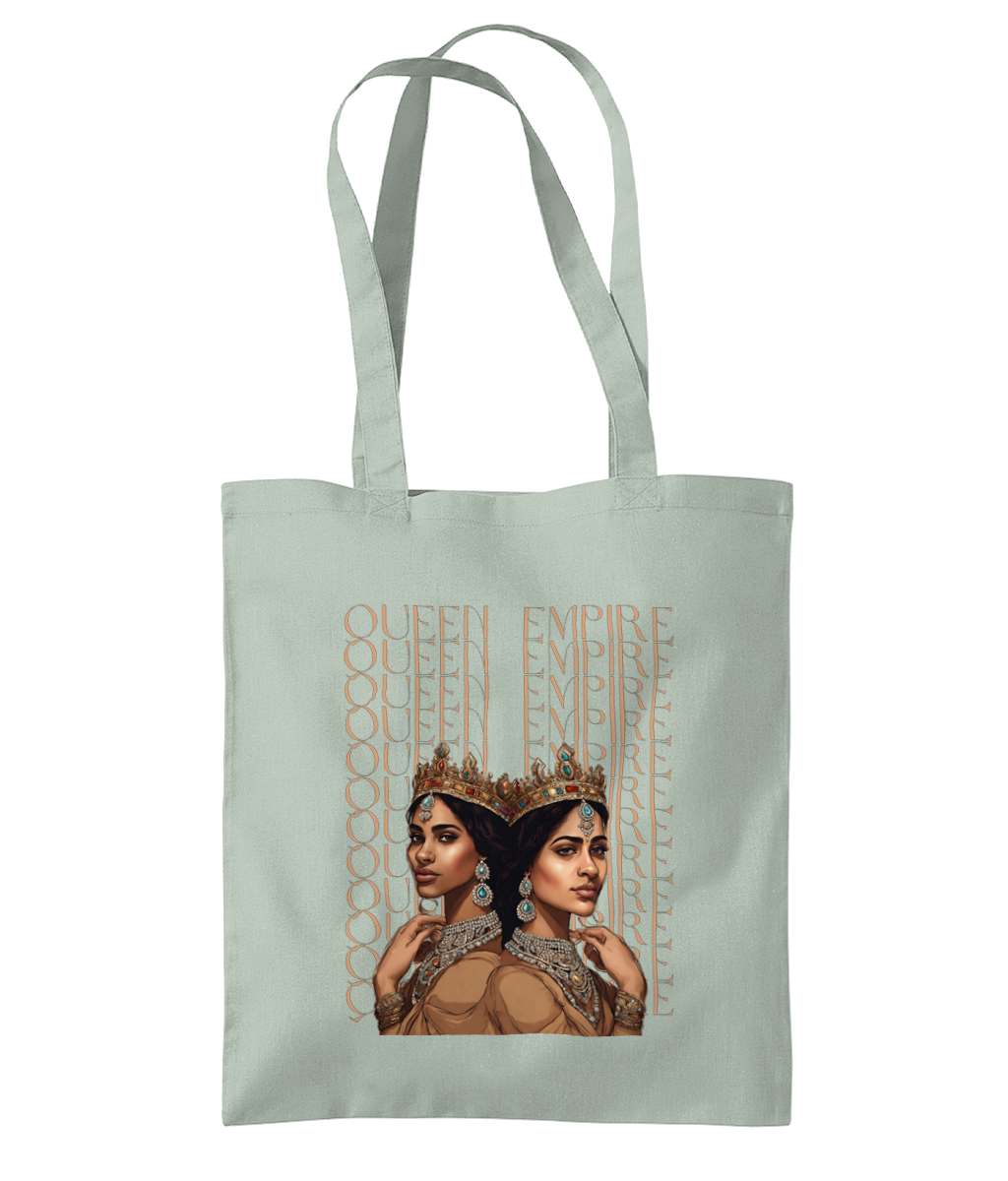 South Asian Art - Brown Queen Empire Tote Bag
