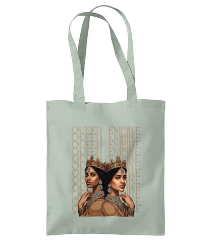 South Asian Art - Brown Queen Empire Tote Bag