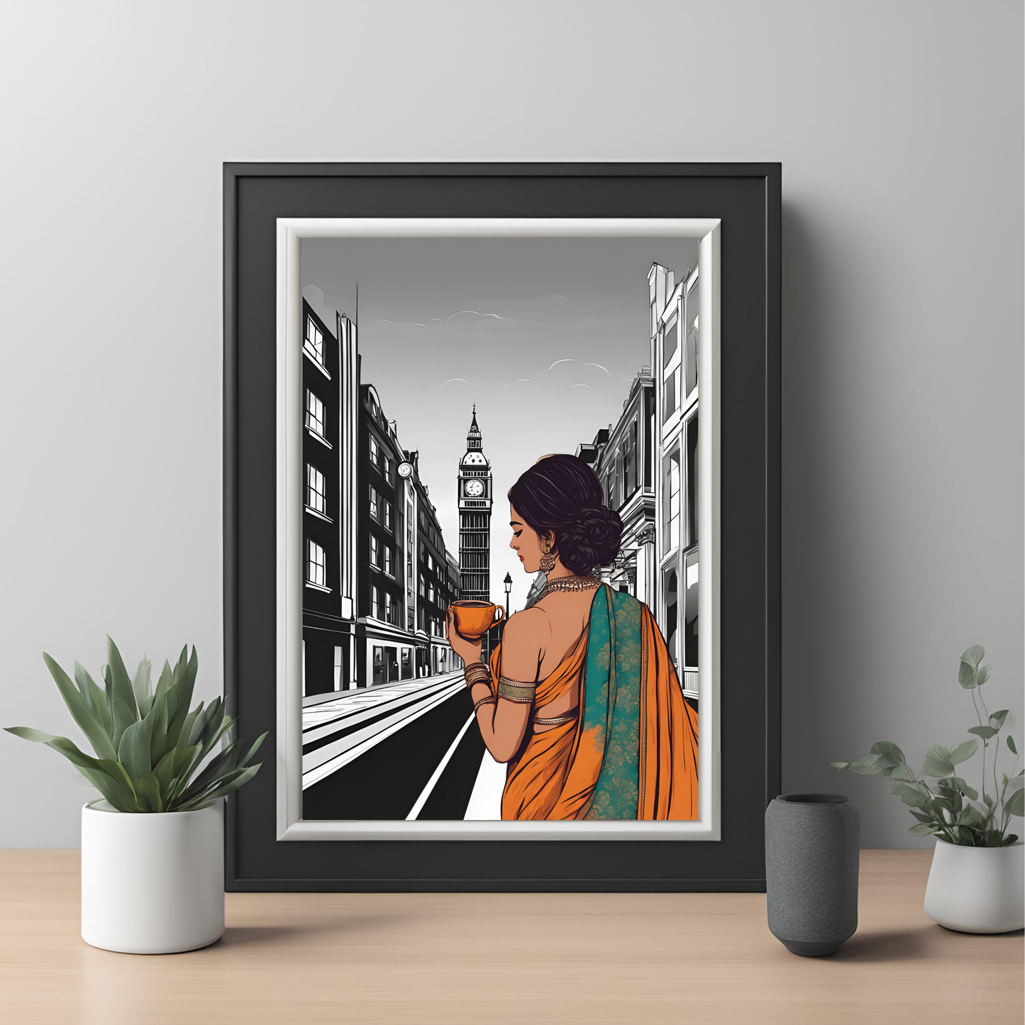 Desi Girl Customisable Travel Print