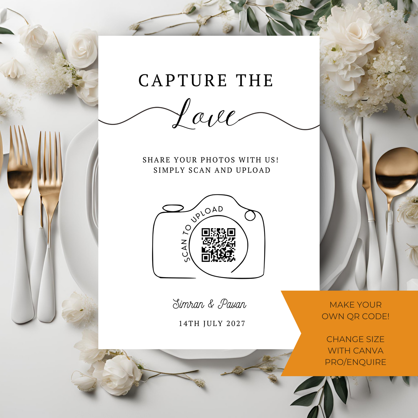 Capture the Love Digital Download - Online Template