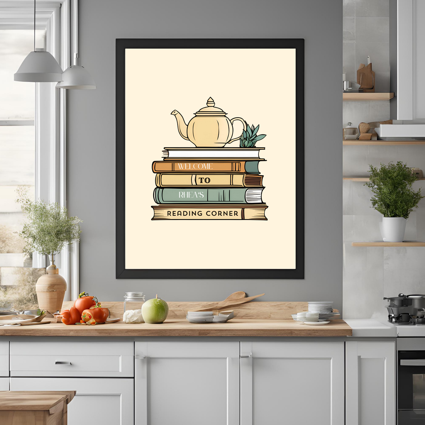 Book Lovers Customisable Print Digital Download - Online Template