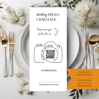 Event Photo Challenge Printable Digital Download - Online Template