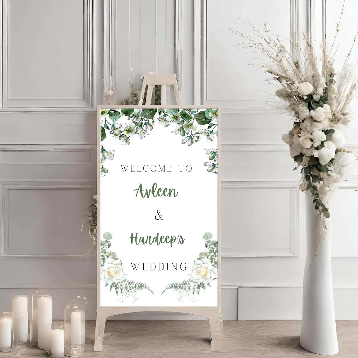 Leaf Entrance Board Digital Download - Online Template
