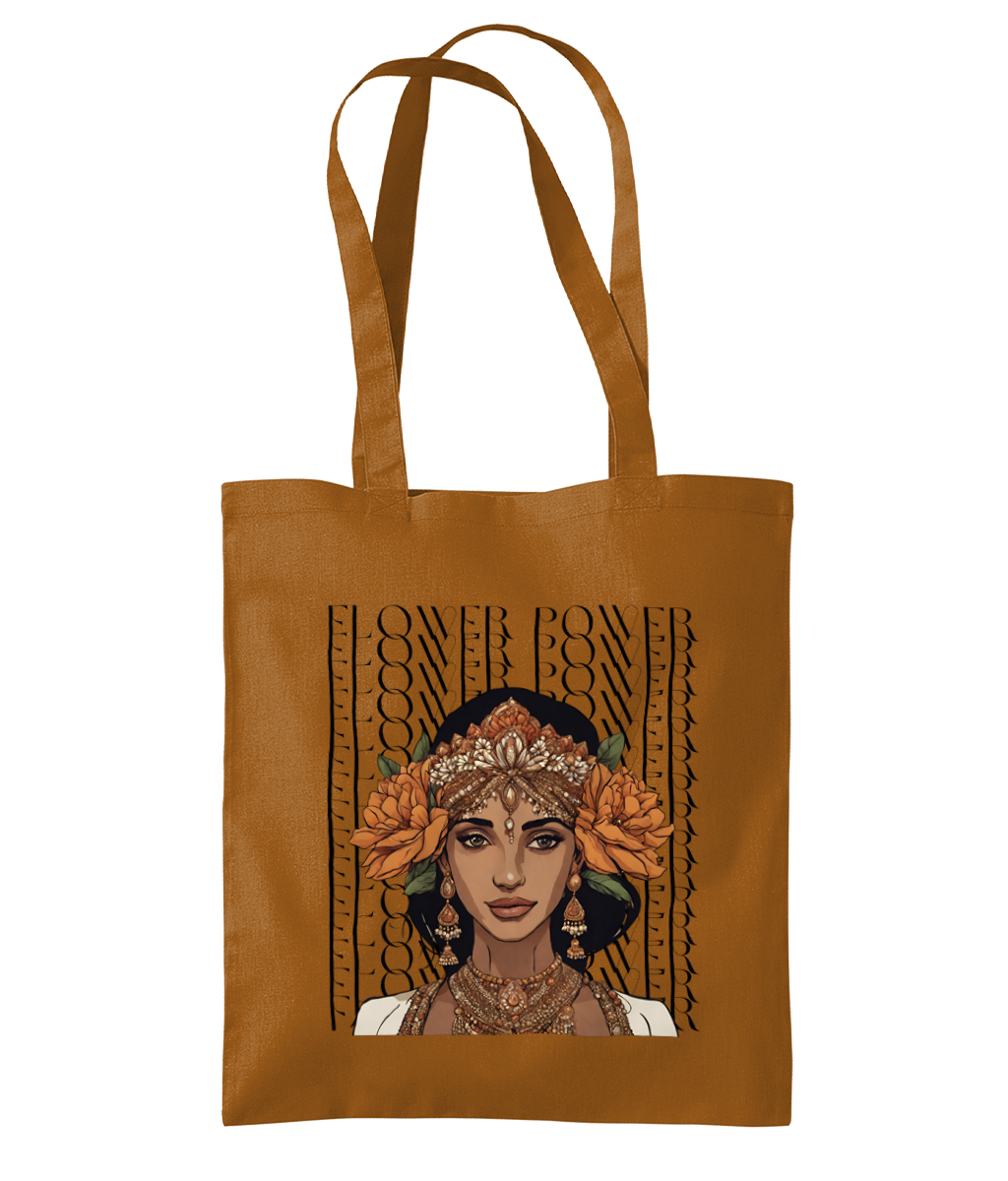 South Asian Art - Flower Power Tote Bag