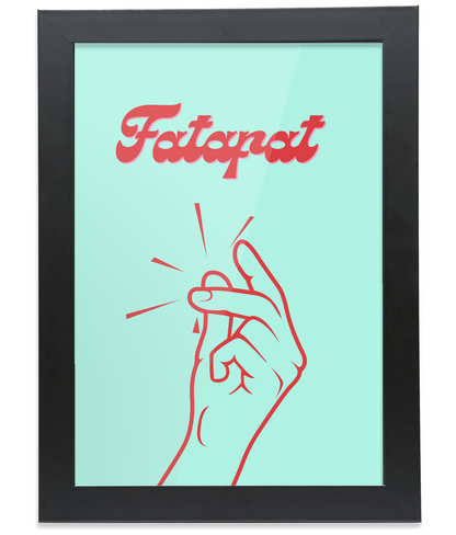 Fatafat Black Framed A4 Portrait Print