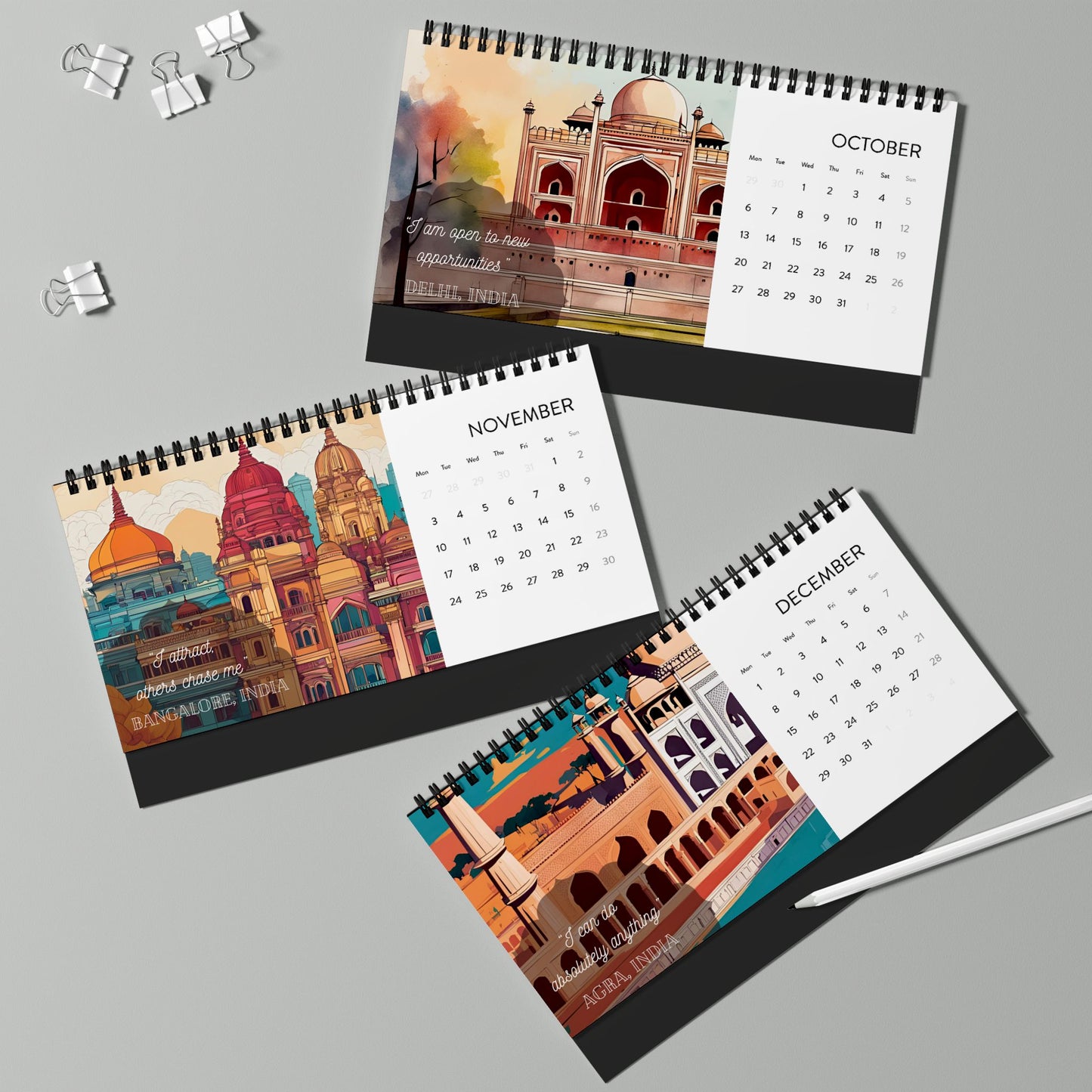 Desi Affirmations 2025 Desk Calendar