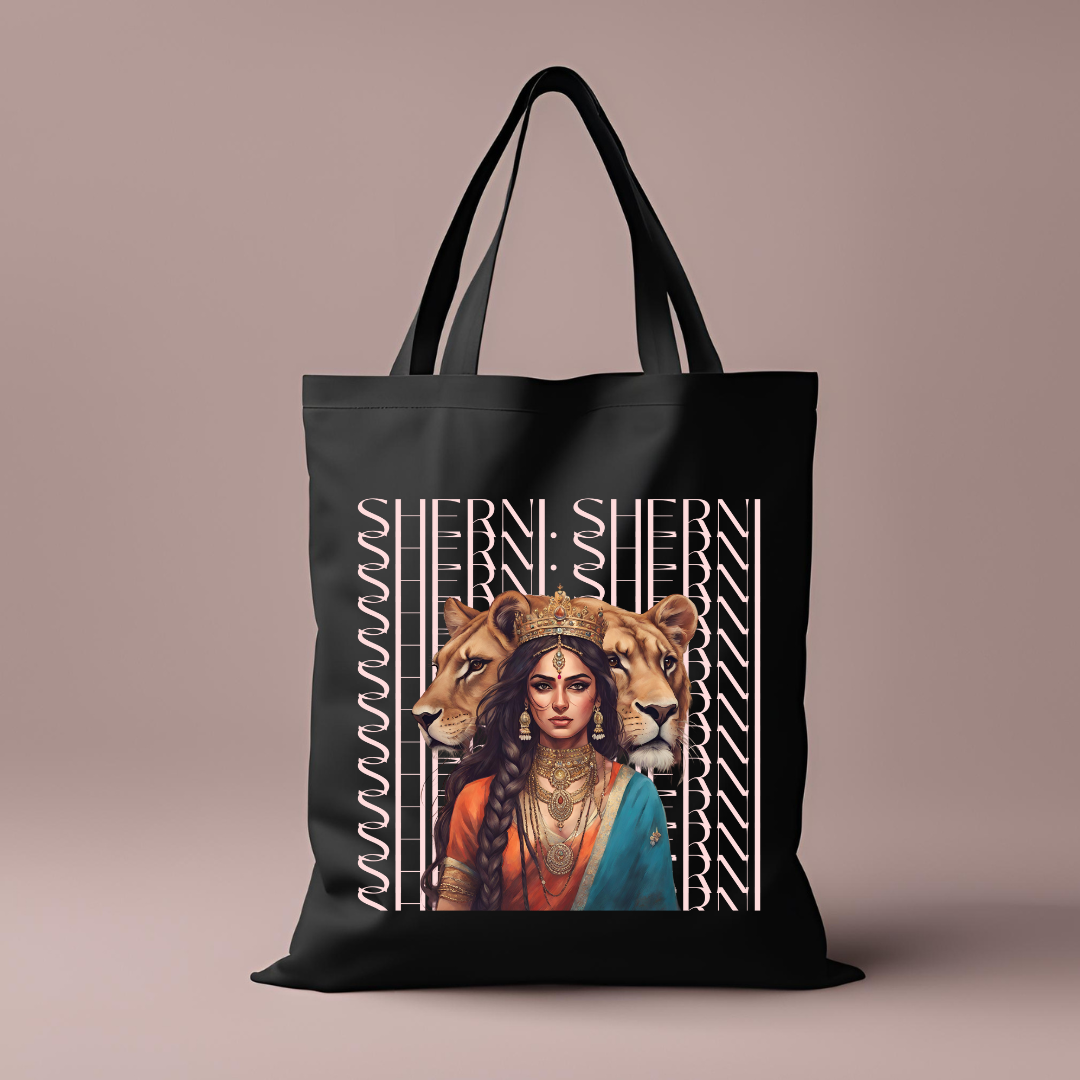 South Asian Art - Pink Sherni Tote Bag