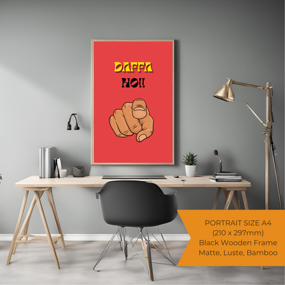 Daffa Ho Black Framed A4 Portrait Print
