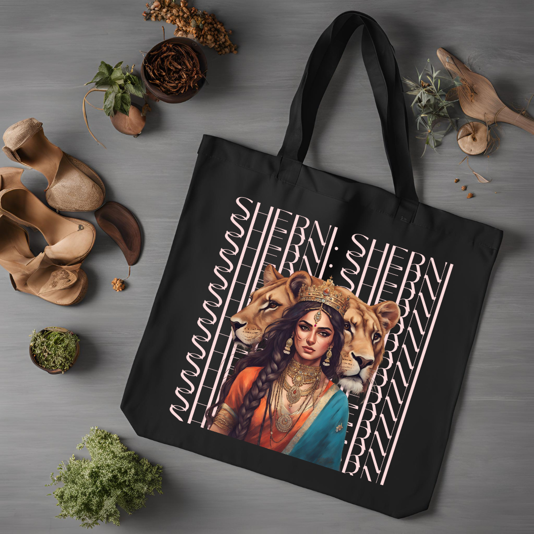 South Asian Art - Pink Sherni Tote Bag