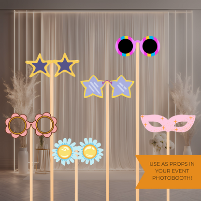 Desi Photo Booth Printable Props Digital Download