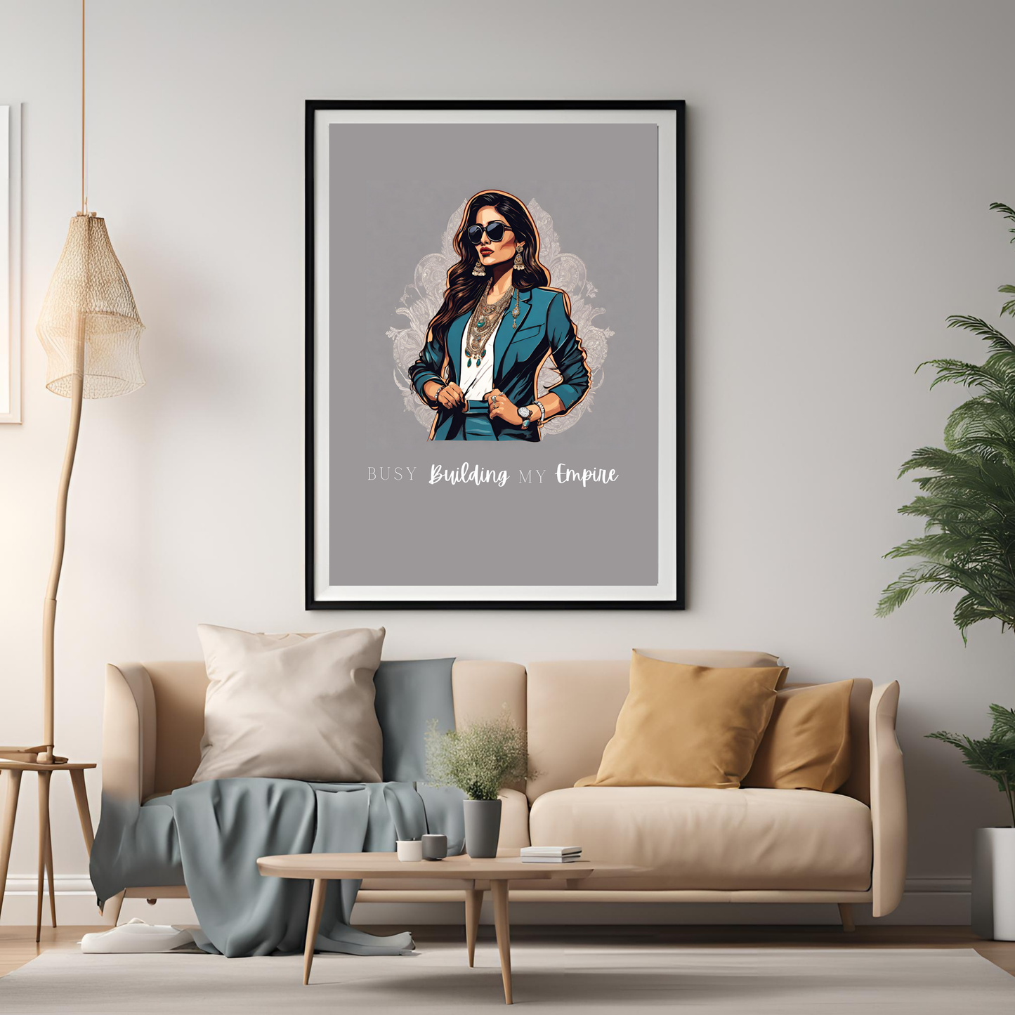Digital Art - Building My Empire A4 Framed Print