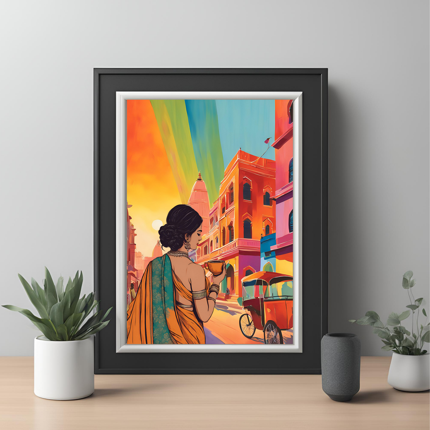 Desi Girl Customisable Travel Print