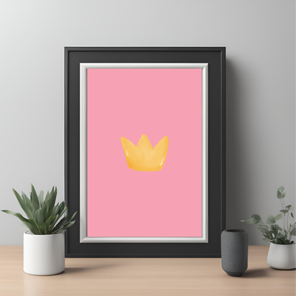 Fairytale Crown Nursery Print - Digital Download