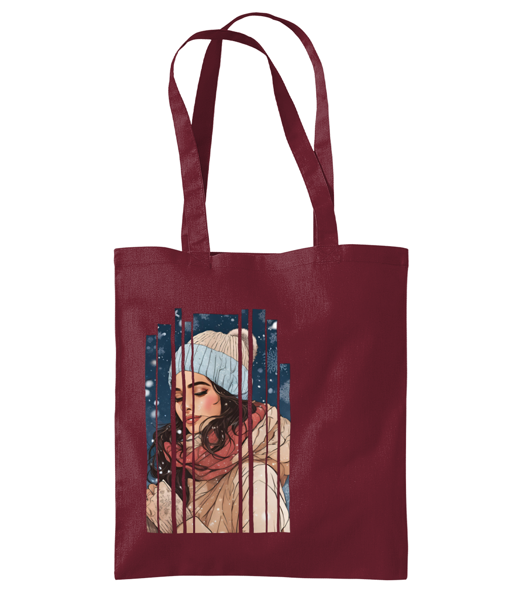 Desi Girl Winter Shoulder Tote Bag
