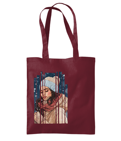 Desi Girl Winter Shoulder Tote Bag