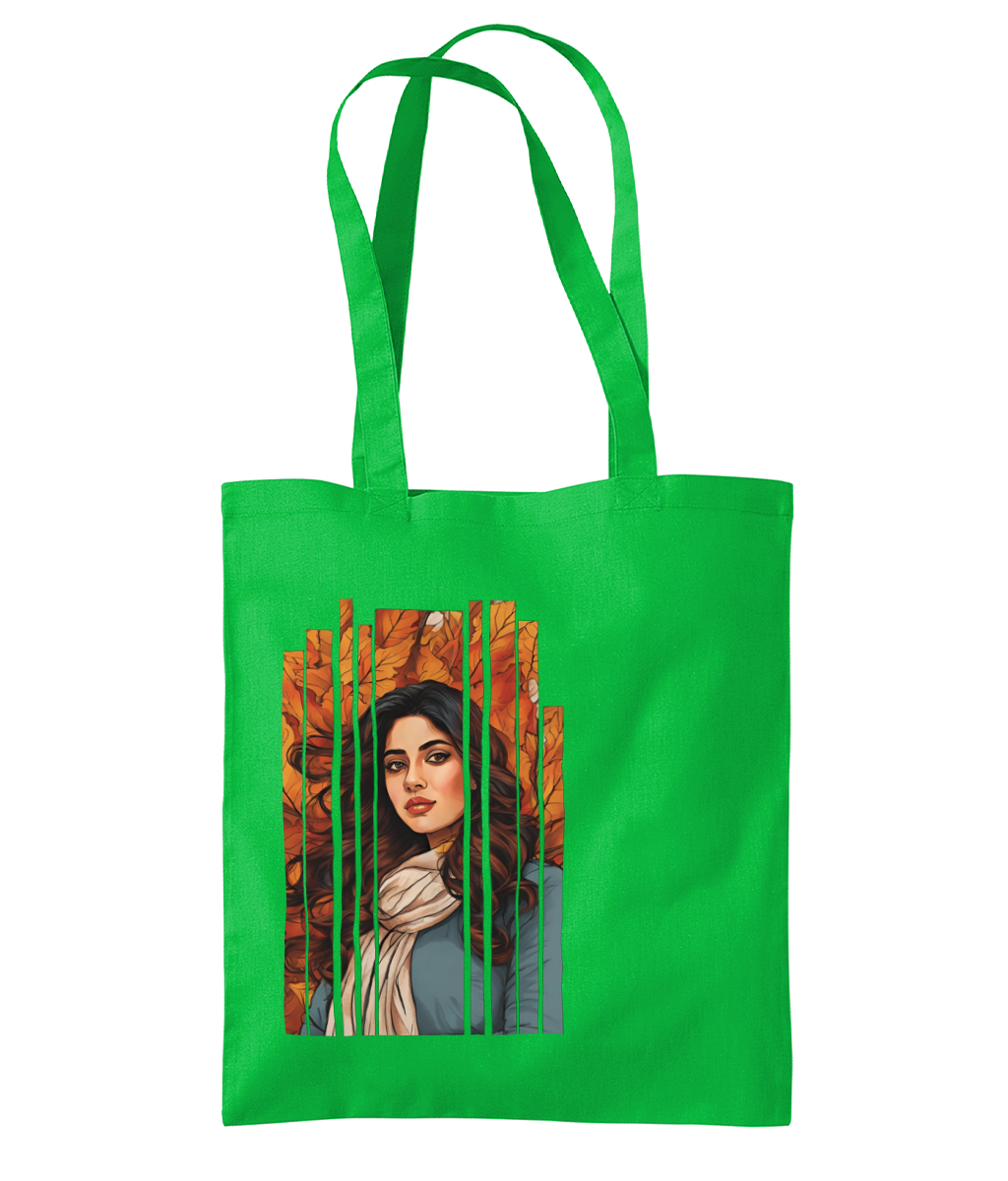 Desi Girl Autumn Fall - Shoulder Tote Bag