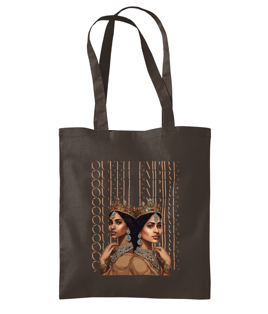 South Asian Art - Brown Queen Empire Tote Bag