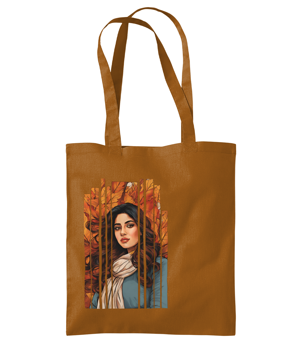 Desi Girl Autumn Fall - Shoulder Tote Bag