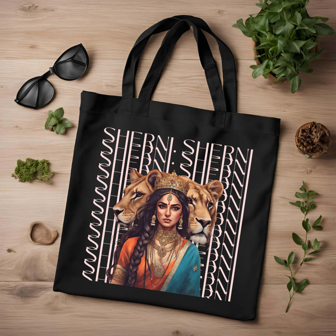 South Asian Art - Pink Sherni Tote Bag