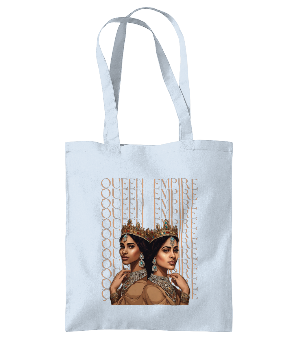 South Asian Art - Brown Queen Empire Tote Bag