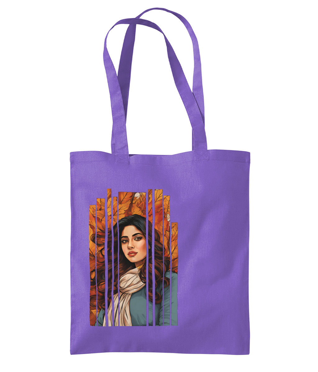 Desi Girl Autumn Fall - Shoulder Tote Bag