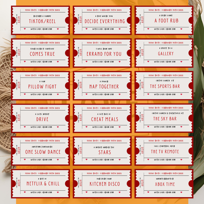 Love Coupon Editable Digital Template