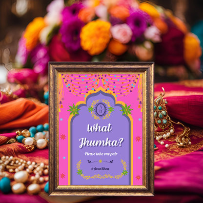 What Jhumka Entrance Signage - Digital Template