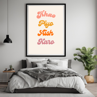 Khao Piyo Framed A4 Print - Portrait/Black