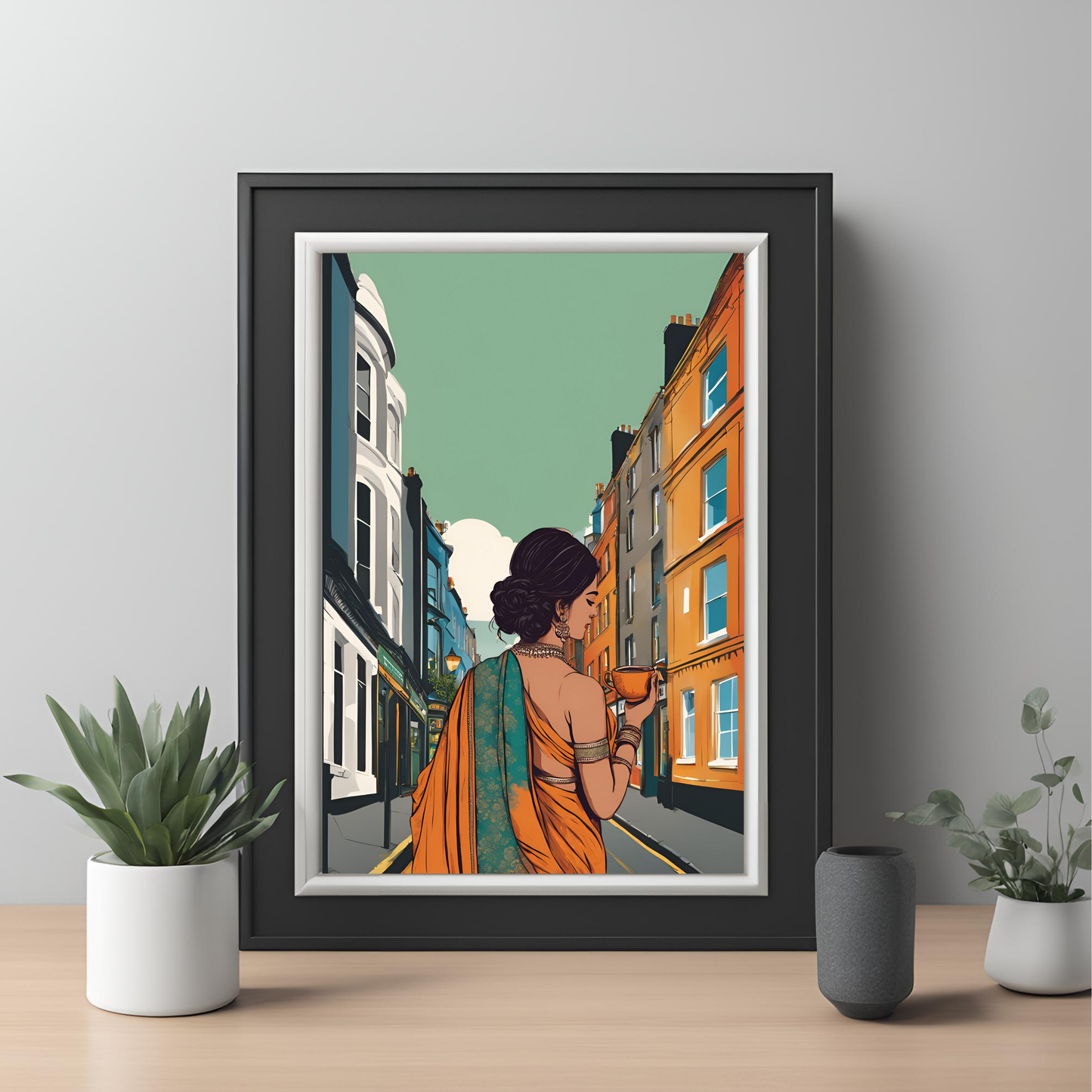 Desi Girl Customisable Travel Print