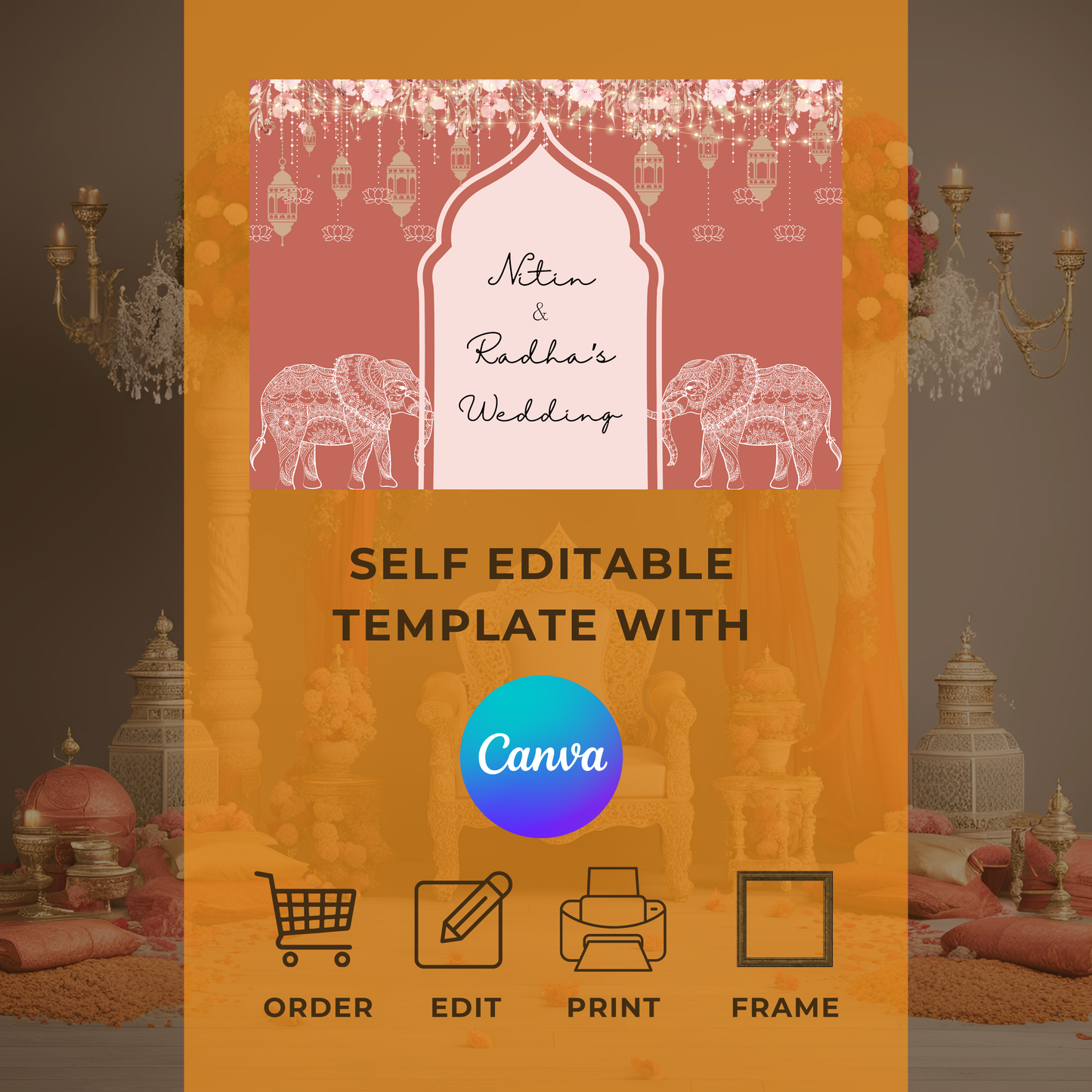 Hindu Entrance Board Digital Download - Online Template