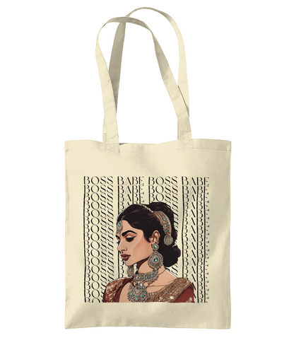 South Asian Art - Boss Babe Tote Bag