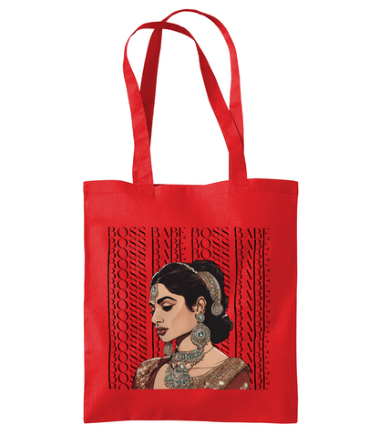 South Asian Art - Boss Babe Tote Bag