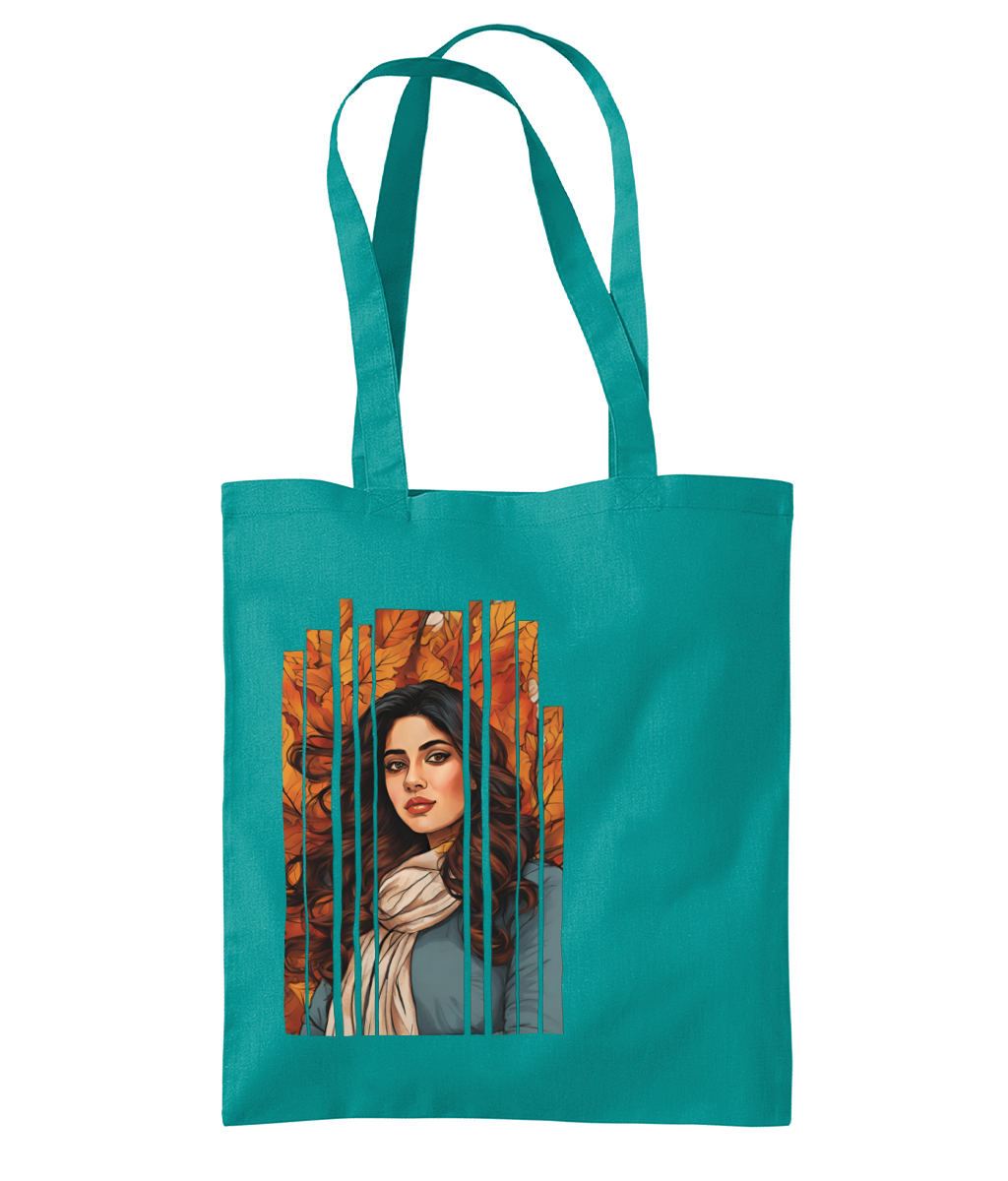 Desi Girl Autumn Fall - Shoulder Tote Bag