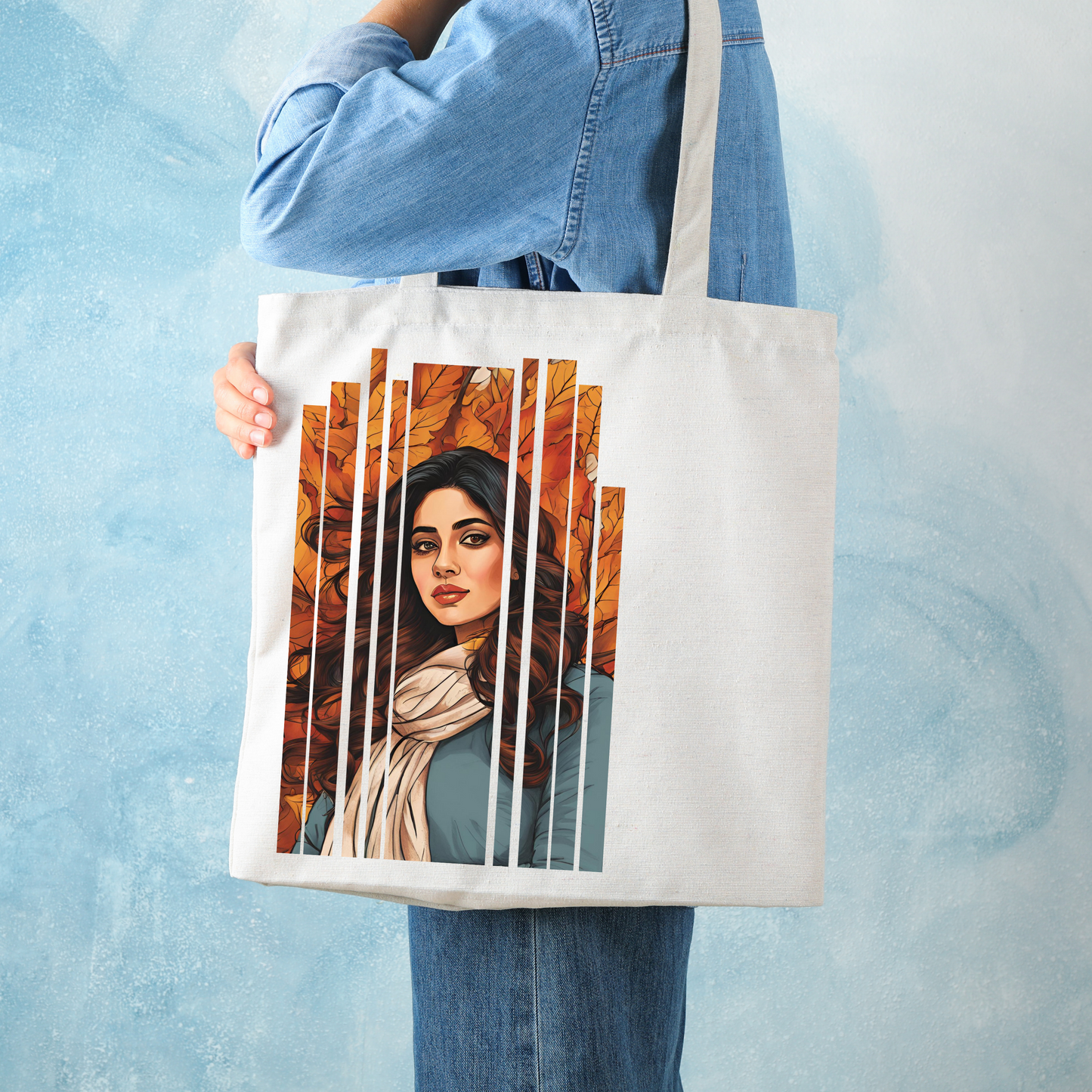 Desi Girl Autumn Fall - Shoulder Tote Bag