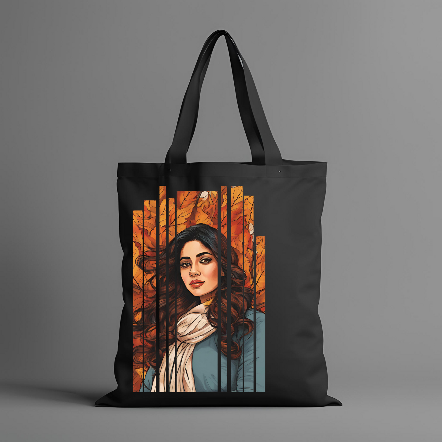 Desi Girl Autumn Fall - Shoulder Tote Bag