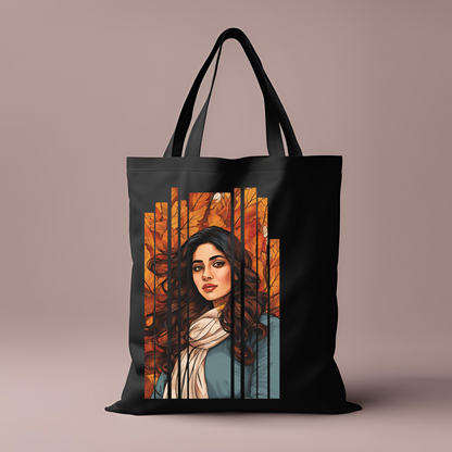 Desi Girl Autumn Fall - Shoulder Tote Bag