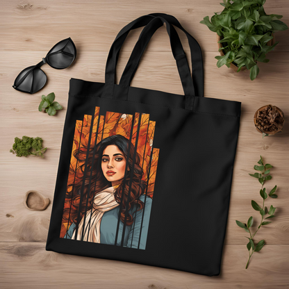 Desi Girl Autumn Fall - Shoulder Tote Bag