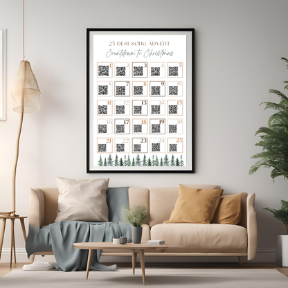 Desi Music Advent Calendar Instant Download