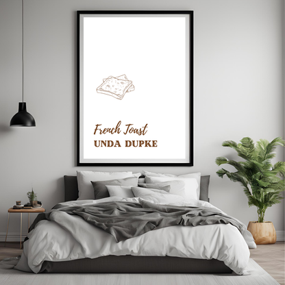 French Toast Framed A4 Print - Portrait/Black
