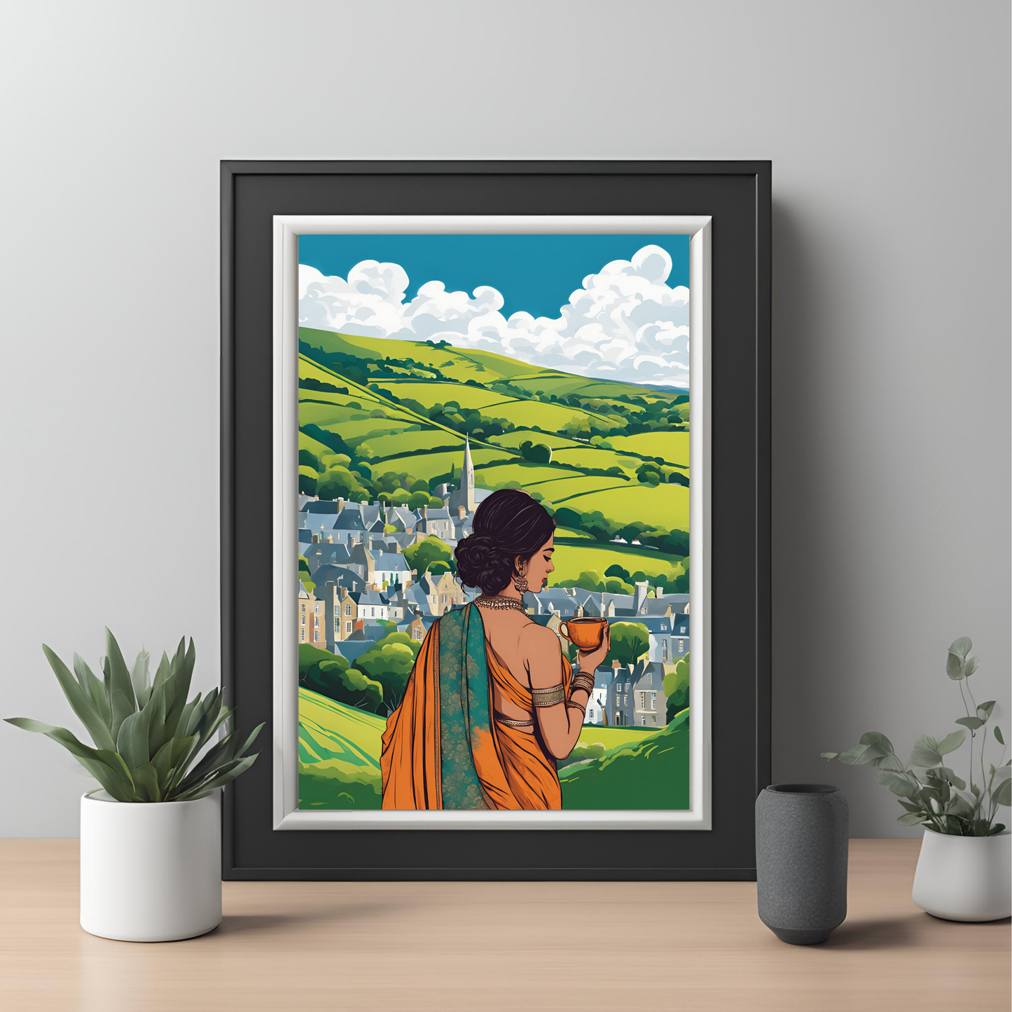 Desi Girl Customisable Travel Print
