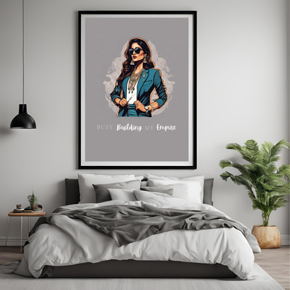 Digital Art - Building My Empire A4 Framed Print